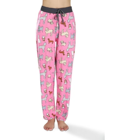 Victorias Collection Womens Silky Pajama Lounge Pants, Pink, Size: Small