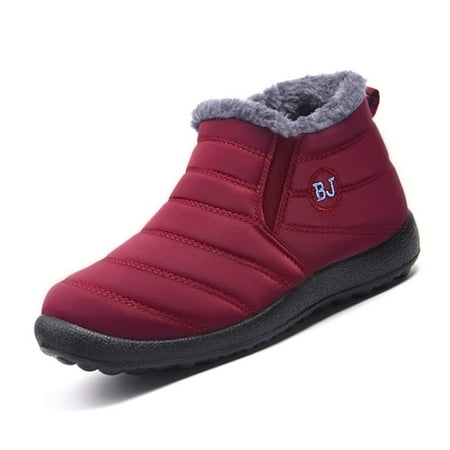 Womens Waterproof Outdoor Booties Winter Snow Boots Fur Lined Warm Ankle Boots Slip On Waterproof Outdoor Booties Comfortable Shoes for Women
Womens Waterproof Outdoor Booties Winter Snow Boots Fur Lined Warm Ankle Boots Slip On Waterproof Outdoor Booties Comfortable Shoes for Women