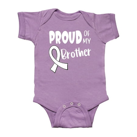 Inktastic Proud of my Brother Blindness Awareness White Ribbon Gift Baby Boy or Baby Girl Bodysuit
Inktastic Proud of my Brother Blindness Awareness White Ribbon Gift Baby Boy or Baby Girl Bodysuit