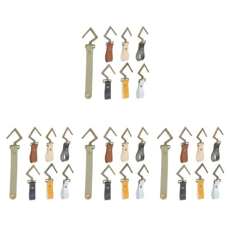 28 Pcs Tent Clothesline Hooks Leather Button Hooks Leather Hangers Camping Hooks
28 Pcs Tent Clothesline Hooks Leather Button Hooks Leather Hangers Camping Hooks
