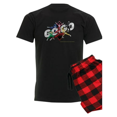 CafePress - Mighty Morphin Power Rangers Go Go - Men s Dark Pajamas