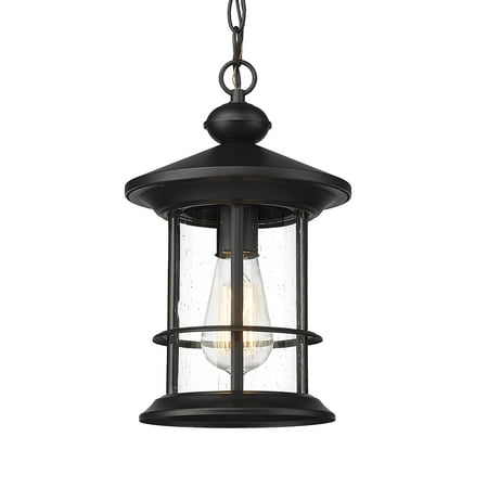 13 Modern Industrial Black Outdoor Pendant Light for Porch Exterior Hanging Light Fixture Seeded Glass Shade in Black Finish
13 Modern Industrial Black Outdoor Pendant Light for Porch Exterior Hanging Light Fixture Seeded Glass Shade in Black Finish