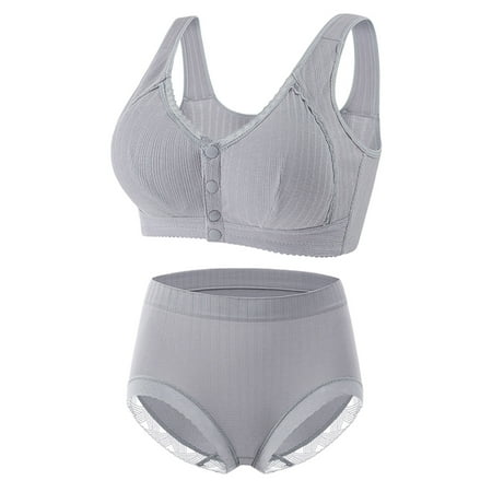 TUWABEII Womens Christmas Sets Casual Front Button Shaping Cup Shoulder Strap Underwire Bra Plus Size Bra Underwear Set
TUWABEII Womens Christmas Sets Casual Front Button Shaping Cup Shoulder Strap Underwire Bra Plus Size Bra Underwear Set