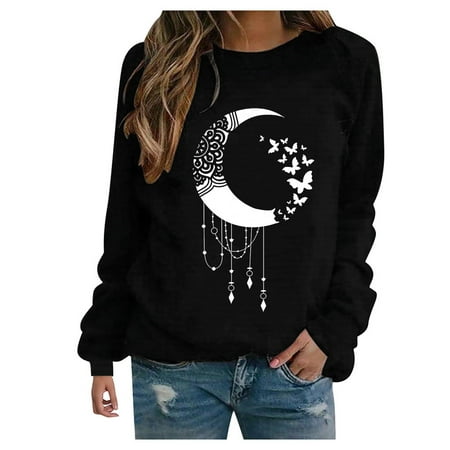 Mrat Long Sleeve Shirts for Women Long Sleeve Round-Neck Blouses Fashion Ladies Print Long Sleeve Comfortable Breathable Round Neck Shirt Tops Long Sleeve Sleep Shirts for Female
Mrat Long Sleeve Shirts for Women Long Sleeve Round-Neck Blouses Fashion Ladies Print Long Sleeve Comfortable Breathable Round Neck Shirt Tops Long Sleeve Sleep Shirts for Female