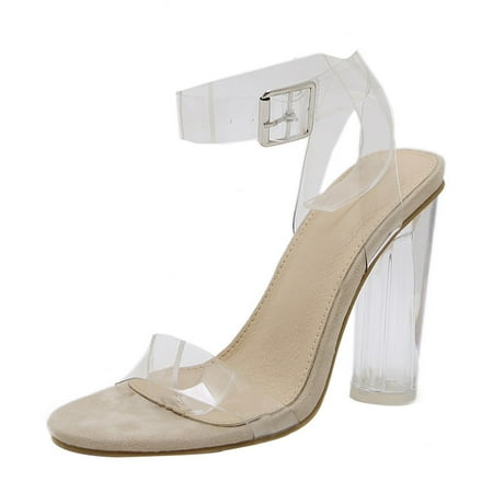 Tangnade shoes Fashion Women Hasp Transparent Thick Heel High-Heeled Leisure Shoes Sandals Clear 35
Tangnade shoes Fashion Women Hasp Transparent Thick Heel High-Heeled Leisure Shoes Sandals Clear 35