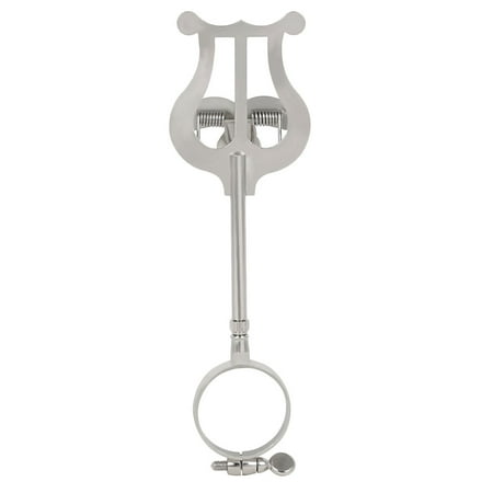 NUOLUX 1pc Portable Clarinet Sheet Music Holder Clarinet Iron Music Clamp (Silver)
