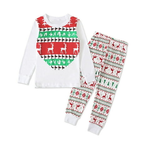 Kukoosong Toddler Boys Girls Pajamas Sets Baby Boy Girl Christmas Deer Print T Shirt Tops+Pants Pajamas Outfits Sets White 2
Kukoosong Toddler Boys Girls Pajamas Sets Baby Boy Girl Christmas Deer Print T Shirt Tops+Pants Pajamas Outfits Sets White 2