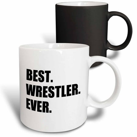 3dRose Best Wrestler Ever fun wrestling sport gift black and white text Magic Transforming Mug 11oz
3dRose Best Wrestler Ever fun wrestling sport gift black and white text Magic Transforming Mug 11oz