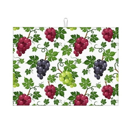 Dish Drying Mat Grape Print colorful Highly Absorbent Microfiber Drying Mat Kitchen Counter or Sink Drawer Liner 18x24 Kitchen Drying Mat Coffee Mat Kitchen Essentials
Dish Drying Mat Grape Print colorful Highly Absorbent Microfiber Drying Mat Kitchen Counter or Sink Drawer Liner 18x24 Kitchen Drying Mat Coffee Mat Kitchen Essentials