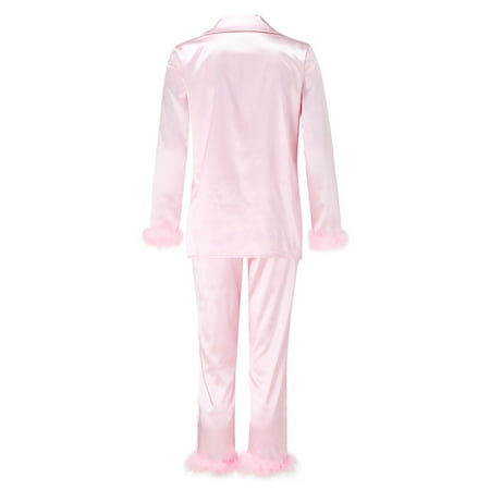KaLI_store Womens Pajama Sets Women s Satin Pajama Set Classic Button Down Loungewear Long Sleeve Sleepwear Silk Pjs Set With Pockets
KaLI_store Womens Pajama Sets Women s Satin Pajama Set Classic Button Down Loungewear Long Sleeve Sleepwear Silk Pjs Set With Pockets