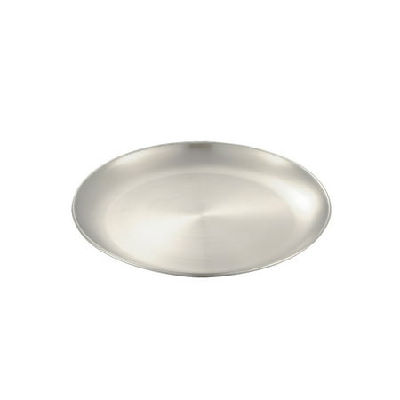 Shuzyun Clearance Sale Dinner Plate Round For Serving Feeding Dish Snack Camping Kids Stainless Steel