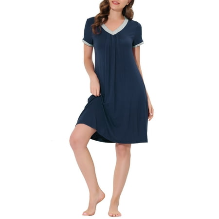 Unique Bargains Women s Pajama V-Neck Nightshirt Sleepwear with Pockets Lounge Nightgown
Unique Bargains Women s Pajama V-Neck Nightshirt Sleepwear with Pockets Lounge Nightgown