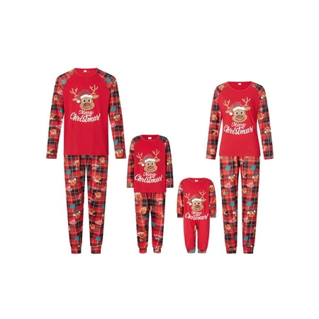 Frobukio Christmas Family Matching Pajamas Set Long Sleeve Letter Print Tops Striped Pants Sleepwear Homewear
Frobukio Christmas Family Matching Pajamas Set Long Sleeve Letter Print Tops Striped Pants Sleepwear Homewear