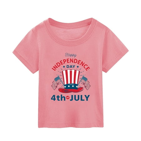 Girls Clothes Size 3-4 Toddler T Shirts Summer Independence Day Flag Printed Short Sleeved Top Teacher Shirts Pullover 3-Pink 150
Girls Clothes Size 3-4 Toddler T Shirts Summer Independence Day Flag Printed Short Sleeved Top Teacher Shirts Pullover 3-Pink 150