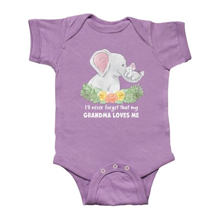 Inktastic I ll Never Forget That My Grandma Loves Me Cute Elephants Gift Baby Boy or Baby Girl Bodysuit
Inktastic I ll Never Forget That My Grandma Loves Me Cute Elephants Gift Baby Boy or Baby Girl Bodysuit