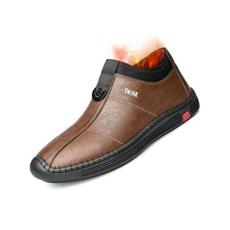 Rockomi Men Casual Shoe Plush Lined Flats Slip On Sneakers Mens Lightweight Slip-Resistant Walking Shoes Warm Comfort Winter Sneaker Brown With Lined 7.5
Rockomi Men Casual Shoe Plush Lined Flats Slip On Sneakers Mens Lightweight Slip-Resistant Walking Shoes Warm Comfort Winter Sneaker Brown With Lined 7.5