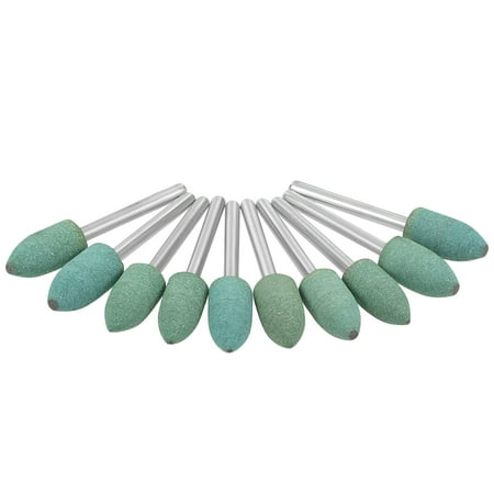 8mm Rubber Mounted Points Tapered with 1/8-inch Shank Polishing Buffing Wheels for Rotary Tools Green 10pcs
8mm Rubber Mounted Points Tapered with 1/8-inch Shank Polishing Buffing Wheels for Rotary Tools Green 10pcs