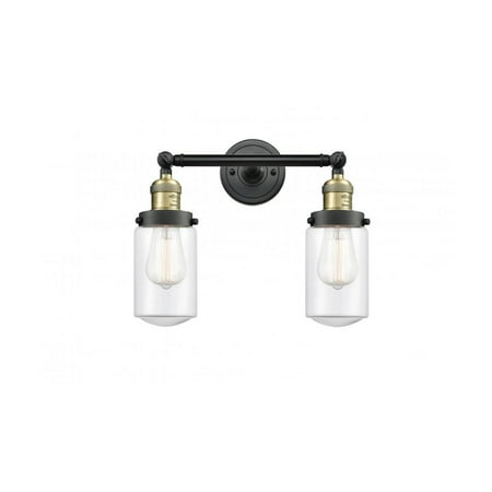 Black Antique Brass Tone Bathroom Vanity 14 Wide Clear Glass Steel/Cast Brass Medium Base 2 Light Fixture
Black Antique Brass Tone Bathroom Vanity 14 Wide Clear Glass Steel/Cast Brass Medium Base 2 Light Fixture