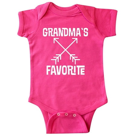 Inktastic Grandmas Favorite Grandson Gift Gift Baby Boy or Baby Girl Bodysuit