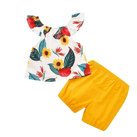 Fesfesfes Toddler Kid Baby Girls Summer Little Daisy Print Top Shorts Headwear Clothes Set
Fesfesfes Toddler Kid Baby Girls Summer Little Daisy Print Top Shorts Headwear Clothes Set