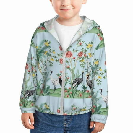 Lukts Chinoiserie Floral Palm Tree Print Children s Long-Sleeved Sun Protection Clothing Hooded Sweatshirts for Boys and Girls Outdoor Sports-2 Years
Lukts Chinoiserie Floral Palm Tree Print Children s Long-Sleeved Sun Protection Clothing Hooded Sweatshirts for Boys and Girls Outdoor Sports-2 Years