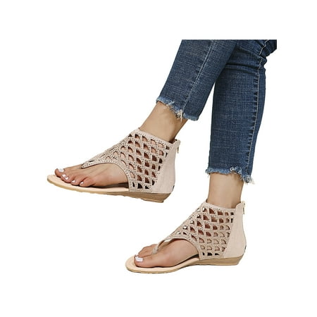 Fangasis Women s Rhinestone Flat Sandals T-Strap Thong Sandals Flip Flop Sandals for Women Summer Flat Sandals Size 4-12
Fangasis Women s Rhinestone Flat Sandals T-Strap Thong Sandals Flip Flop Sandals for Women Summer Flat Sandals Size 4-12