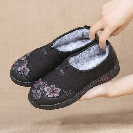 WQJNWEQ Women s Flats Shoes Leisure Embroidered Ethnic Style and Fleece Thickened Warm Soft Sole Non-slip Casual Mother Cotton Shoes Comfort
WQJNWEQ Women s Flats Shoes Leisure Embroidered Ethnic Style and Fleece Thickened Warm Soft Sole Non-slip Casual Mother Cotton Shoes Comfort