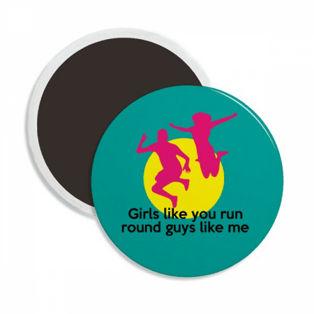 English Classic Emotional Lyrics Girl Round Ceracs Fridge Magnet Keepsake Decoration
English Classic Emotional Lyrics Girl Round Ceracs Fridge Magnet Keepsake Decoration