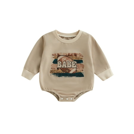Sunisery Toddler Baby Girls Boys Romper Letter Rugby Print Round Neck Long Sleeve Jumpsuits Autumn Winter Bodysuits Khaki 1 6-12 Months
Sunisery Toddler Baby Girls Boys Romper Letter Rugby Print Round Neck Long Sleeve Jumpsuits Autumn Winter Bodysuits Khaki 1 6-12 Months