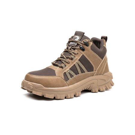 Ritualay Unisex Work Boots Lace Up Safety Shoe Steel Toe Protection Boot Comfort Durable Industrial Working Slip Resistant Brown Style E 8
Ritualay Unisex Work Boots Lace Up Safety Shoe Steel Toe Protection Boot Comfort Durable Industrial Working Slip Resistant Brown Style E 8