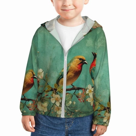 Zeuib Retro Birds Print Girls & Boys Sun Protection Hoodie with UPF 50+ Children’s Quick-Dry Jacket Perfect for Outdoor Activities-3 Years
Zeuib Retro Birds Print Girls & Boys Sun Protection Hoodie with UPF 50+ Children’s Quick-Dry Jacket Perfect for Outdoor Activities-3 Years