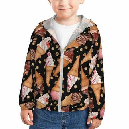 Rash Guard for Boys Girls - Ice Cream No.J9011 Lightweight Long Sleeve Sun Protection Jacket Hooded Cooling Swim Shirt with Zipper for Toddler Kids Children
Rash Guard for Boys Girls - Ice Cream No.J9011 Lightweight Long Sleeve Sun Protection Jacket Hooded Cooling Swim Shirt with Zipper for Toddler Kids Children