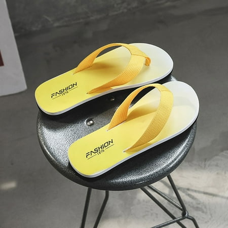 Cathalem Mens Slipper Socks Lined Beach Sandals Flip-Flops Men s Summer Flat Home Slipper Crazy House Slippers for Men Yellow 11
Cathalem Mens Slipper Socks Lined Beach Sandals Flip-Flops Men s Summer Flat Home Slipper Crazy House Slippers for Men Yellow 11