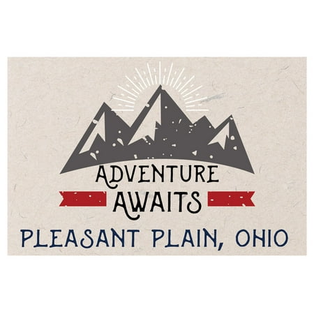Pleasant Plain Ohio Souvenir 2x3 Inch Fridge Magnet Adventure Awaits Design