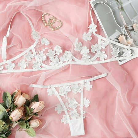 Tangnade Plus Size Lingerie For Women Fashion Flowers Embroidery Bralette Lace Bra Bustier Lingerie Thong
Tangnade Plus Size Lingerie For Women Fashion Flowers Embroidery Bralette Lace Bra Bustier Lingerie Thong