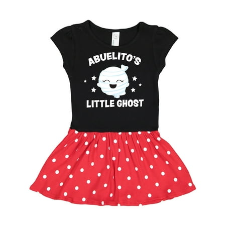 Inktastic Cute Abuelito s Little Ghost with Stars Gift Toddler Girl Dress