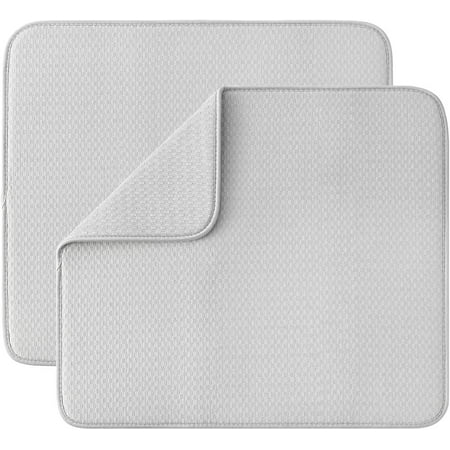 Subekyu Dish Drying Mat for Kitchen 2 Pack Absorbent Microfiber Dishes Drainer Mats 19.2 x 15.8 Inch Gray
Subekyu Dish Drying Mat for Kitchen 2 Pack Absorbent Microfiber Dishes Drainer Mats 19.2 x 15.8 Inch Gray