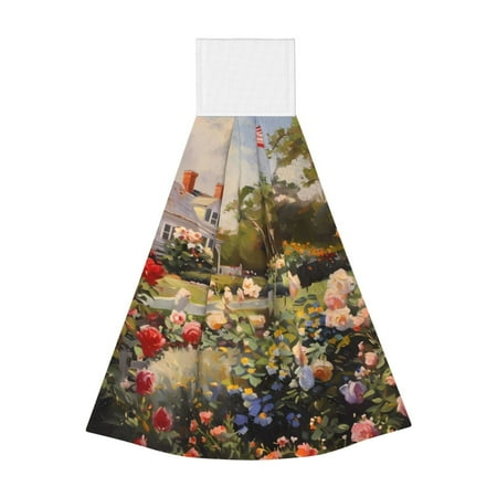 Lukts American Flag Rose Garden for Coral Fleece Velcro Towel Suitable for Bathroom Kitchen Hanging Absorbent Towel Household Items
Lukts American Flag Rose Garden for Coral Fleece Velcro Towel Suitable for Bathroom Kitchen Hanging Absorbent Towel Household Items