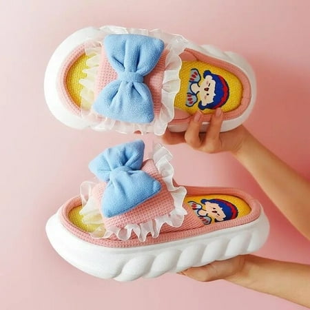 CoCopeanut New Women Linen Slippers Bow-knot Upper Summer Thick Bottom Indoor Home Non-slip Spring Autumn Cotton Linen Sandals Slippers
CoCopeanut New Women Linen Slippers Bow-knot Upper Summer Thick Bottom Indoor Home Non-slip Spring Autumn Cotton Linen Sandals Slippers