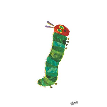 Marmont Hill 'Standing Caterpillar' by Eric Carle Painting Print on Wrapped Canvas