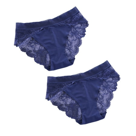 YXGla 2Pcs Women Sexy Solid Color Lace See Through Cotton Elastic Briefs Underwear
YXGla 2Pcs Women Sexy Solid Color Lace See Through Cotton Elastic Briefs Underwear