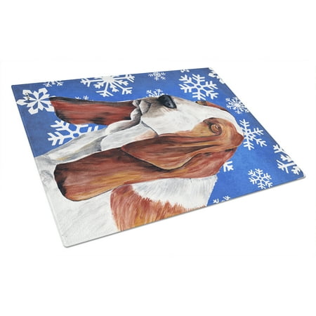 Carolines Treasures SC9372LCB Basset Hound Winter Snowflakes Holiday Glass Cutting Board Large 12H x 16W multicolor
Carolines Treasures SC9372LCB Basset Hound Winter Snowflakes Holiday Glass Cutting Board Large 12H x 16W multicolor