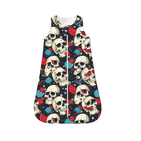 Fotbe rock record Skull artist Pattern Sleep Sack - Baby Wearable Blanket with Zipper Extra Soft Cotton Sleeveless Sleeping Bag for Infants-X-Large
Fotbe rock record Skull artist Pattern Sleep Sack - Baby Wearable Blanket with Zipper Extra Soft Cotton Sleeveless Sleeping Bag for Infants-X-Large