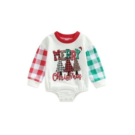 Infant Baby Girls Boys Christmas Casual Romper Long Sleeve Santa Claus/Letter/Tree Print Playsuit
Infant Baby Girls Boys Christmas Casual Romper Long Sleeve Santa Claus/Letter/Tree Print Playsuit