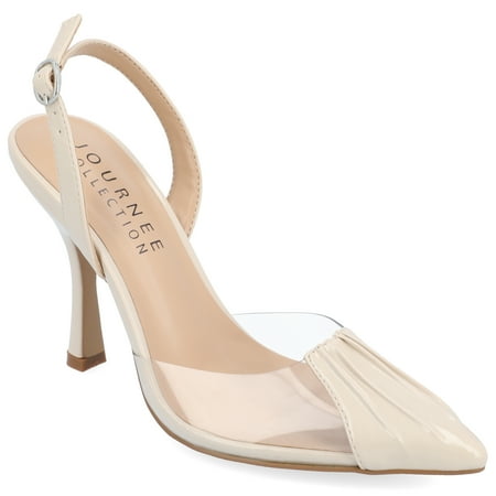 Journee Collection Womens Ivyann Vegan Leather and Lucite Stiletto Pumps
Journee Collection Womens Ivyann Vegan Leather and Lucite Stiletto Pumps