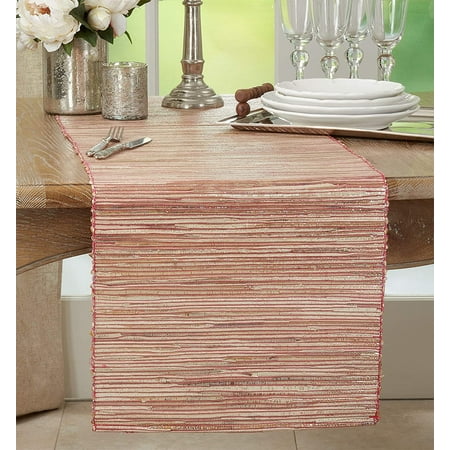 Fennco Styles Shimmering Woven Nubby Texture Water Hyacinth Table Runner (Rust 16 x72 )
Fennco Styles Shimmering Woven Nubby Texture Water Hyacinth Table Runner (Rust 16 x72 )