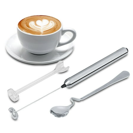 Qiilu Kitchen Stainless Steel Handheld Battery Operated Electric Coffee Milk Frother with Spoon Handheld Milk Frother
Qiilu Kitchen Stainless Steel Handheld Battery Operated Electric Coffee Milk Frother with Spoon Handheld Milk Frother