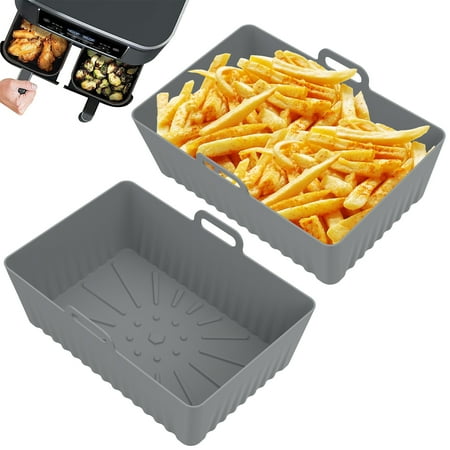 Jokapy 2 Pcs Air Fryer Silicone Liners Pot Rectangular Non Stick Air Fryer Basket Oven Accessories
Jokapy 2 Pcs Air Fryer Silicone Liners Pot Rectangular Non Stick Air Fryer Basket Oven Accessories
