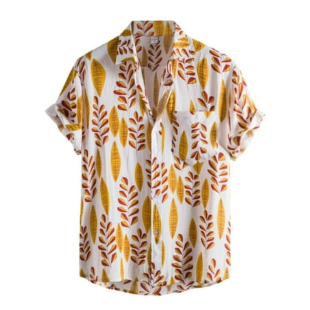 LBECLEY Shirts for Men Type B Blouse Fashion Men s Button Turn-Shirt Print Casual Sleeve Short Leaves Men Shirts Under Scrub Top Mens Long Sleeve Tops Yellow Xxl
LBECLEY Shirts for Men Type B Blouse Fashion Men s Button Turn-Shirt Print Casual Sleeve Short Leaves Men Shirts Under Scrub Top Mens Long Sleeve Tops Yellow Xxl