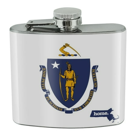 Massachusetts MA Home State Flag Officially Licensed Stainless Steel 5oz Hip Drink Kidney Flask
Massachusetts MA Home State Flag Officially Licensed Stainless Steel 5oz Hip Drink Kidney Flask